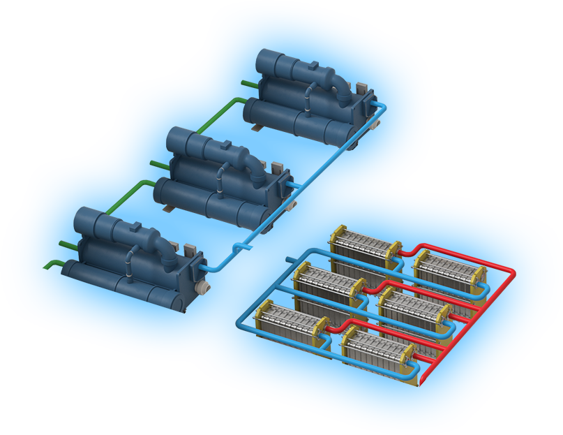 Systèmes d'eau réfrigérée